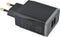 Mobiparts Universele Oplader - 12W/2.A - Smart IC - 2 USB aansluitingen - Geschikt voor o.a. Apple en Samsung incl. 1m MFi Lighting Kabel - Zwart