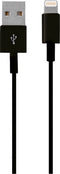 Mobiparts USB-A naar Apple Lightning Kabel MFI 0.5 Meter - Zwart