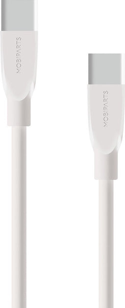 Mobiparts USB-C to USB-C Kabel 2A 1m - Wit