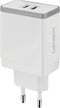 Mobiparts Wall Charger Dual USB 24W/4.8A White
