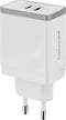 Mobiparts Wall Charger Dual USB 24W/4.8A White