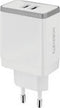 Mobiparts Wall Charger Dual USB 24W/4.8A White