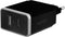 Mobiparts Wall Charger Dual USB-A en USB-C 12W/2.4A Black