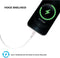 Mobiparts Wall Charger Dual USB-C/USB-A with Lightning Kabel - Wit