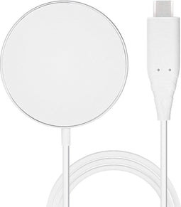 Mobiparts Wireless MagSafe Compatible Charger 15W Flat - Wit