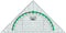 Mobius & Ruppert Geodriehoek M+R 14cm kunsts. - Greenline