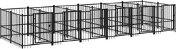 vidaXL - Hondenkennel - voor - buiten - 11,26 - m² - staal
