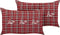 MOCHI - Sierkussen set van 2 - Rood - 30 x 50 cm - Polyester