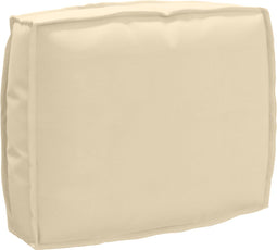 vidaXL - Ligkussen - voor - Rugleuning - Beige - 50x40x12 - cm - Oxford - Stof