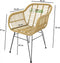 Moda terrasstoel wicker naturel