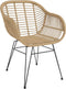Moda terrasstoel wicker naturel