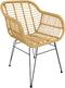 Moda terrasstoel wicker naturel