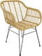 Moda terrasstoel wicker naturel