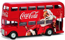 Modelauto Londen bus Routemaster Coca Cola kerstmis/kerstman 1:36 - speelgoed bus schaalmodel