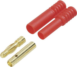 Modelcraft 71241+71243 Accupack stekker, Accupack bus 4 mm Verguld 1 stuk(s)