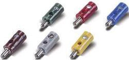 Modelspoor Stekker 2.6 Mm 100 Stuks Met Dwarsgat Grijs
