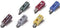 Modelspoor Stekker 2.6 Mm 100 Stuks Met Dwarsgat Grijs