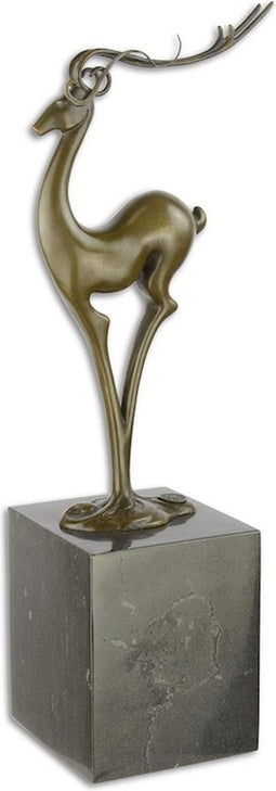 MODERN BRONZEN BEELD VAN EEN ANTILOPE