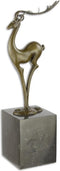 MODERN BRONZEN BEELD VAN EEN ANTILOPE