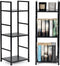 Modern Home industriële loft stijl boekenkast met 3 planken - 80 x 29 x 23,5 cm - Bruin