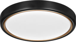 Modern LED ceiling plafond Activejet VERDI Black/Gold 23W