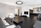 Modern LED dimmable ceiling plafond Activejet FOCUS Black wireless control by remote