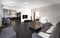 Modern LED dimmable ceiling plafond Activejet FOCUS Black wireless control by remote