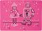 Modern Twist Mark Matz Robot Love Placemat - 40 x 32 cm - Roze