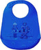 Modern Twist Robot Love Slabbetje met Opvangbakje - Electric Blue