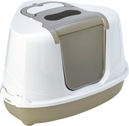 Moderna Flip Hoekkattenbak - Beige - 56 x 45 x 39 cm