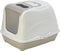 Moderna - Kattenbak - Flip cat Jumbo - Warmgrijs/wit - 41,0x43,9x57,6 cm