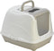 Moderna - Kattenbak - Flip cat Jumbo - Warmgrijs/wit - 41,0x43,9x57,6 cm