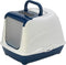 Moderna - Kattenbak - Flip Cat Large - Donkerblauw/wit - 37,0x39,0x50,0 cm