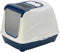 Moderna - Kattenbak - Flip Cat Large - Donkerblauw/wit - 37,0x39,0x50,0 cm