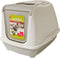 Moderna - Kattenbak - Flip cat Large - Warmgrijs/wit - 37,0x39,0x50,0 cm