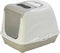 Moderna - Kattenbak - Flip cat Large - Warmgrijs/wit - 37,0x39,0x50,0 cm