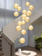 Moderne Eenvoudige Trap Kroonluchter Villa Duplex Trap Lamp Voor Woonkamer Slaapkamer Eetkamer Armatuur