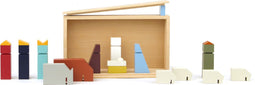Moderne Houten Kerststal - Floris Hovers - IKONIC
