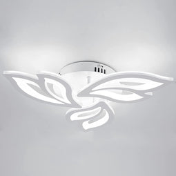 Moderne LED-kroonluchter 36W LED-plafondlamp Bloemblaadje Acryl Led-hanglampen voor badkamer Woonkamer Slaapkamer 6500K koud wit licht doorsnede 22 cm ipv 25 cm
