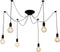 Moderne Multi-Light Hanglamp | LED/Gloeilamp/Fluorescerend | E26/E27 Fitting | Verstelbaar Snoer | Ideaal voor Woonruimtes - 150cm Hoogte