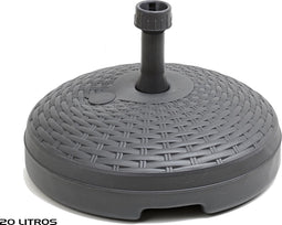 Moderne Parasolvoet 45x45x29cm - Vulbaar - 20 liter – Zwart – Zomer – Zon – Parasol – Rattan- 19-32mm buis