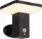 Moderne solar buitenwandlamp zwart met sensor - Aila