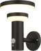 Moderne solar buitenwandlamp zwart met sensor - Kensington