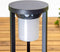 Moderne solar staande buitenlamp zwart met sensor - Chiara