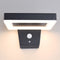 Moderne wandlamp buiten met sensor Pablo - zwart