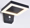 Moderne wandlamp buiten met sensor Pablo - zwart
