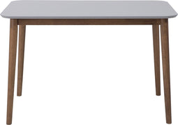 MODESTO - Eettafel - Grijs - 77 x 118 cm - Rubberhout
