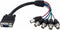 Startech VGABNCMF1 - VGA naar 5 BNC RGBHV Adapterkabel 0,3 m - Zwart