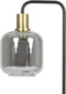 Light & Living Lekar - Vloerlamp - Antiek Brons/Smoke Glas - Ø28x155 cm