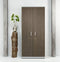 Modulaire draaideurkast 200x90x42cm Robson Eiken ombouw Wit